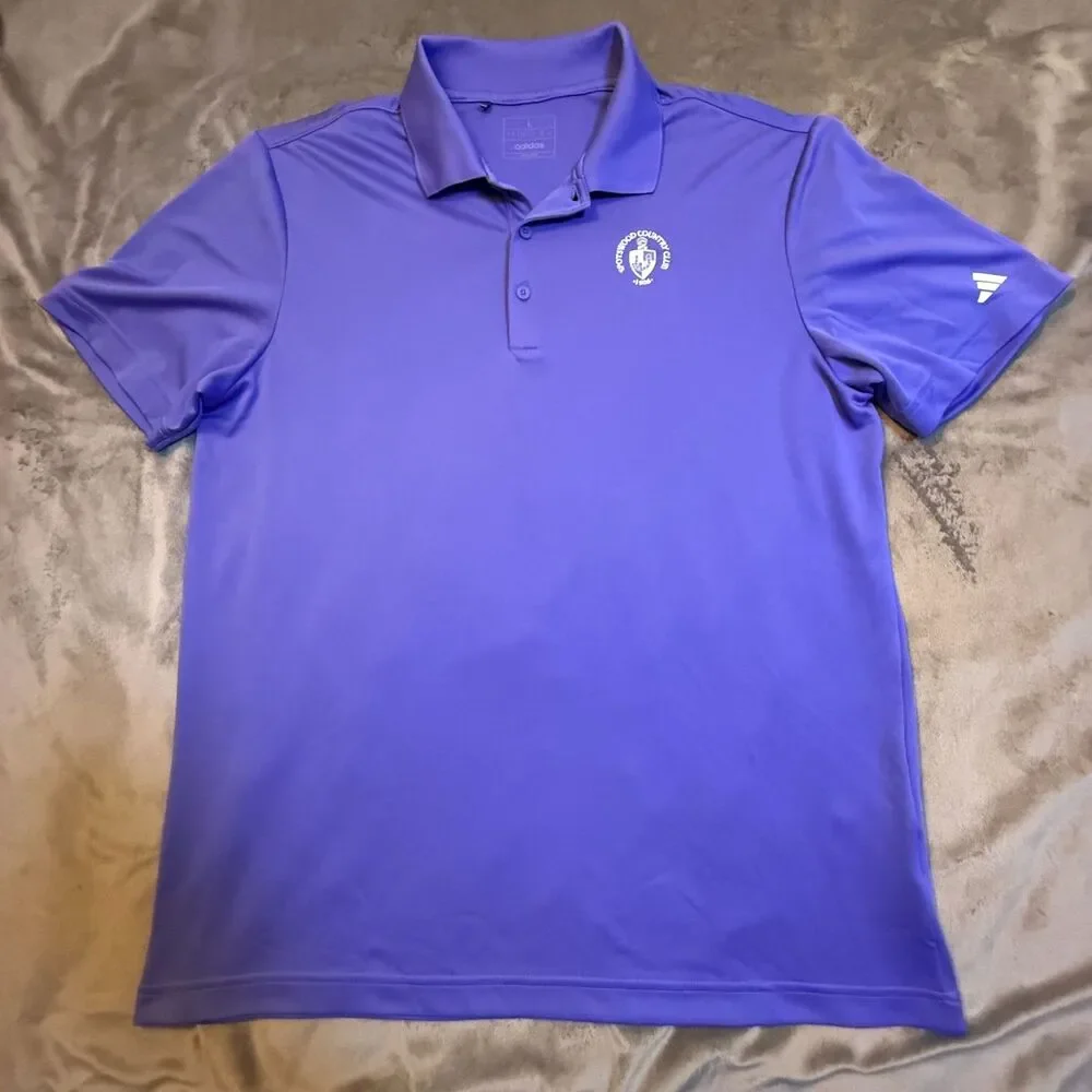 Adidas purple Golf Polo Size L - 0326